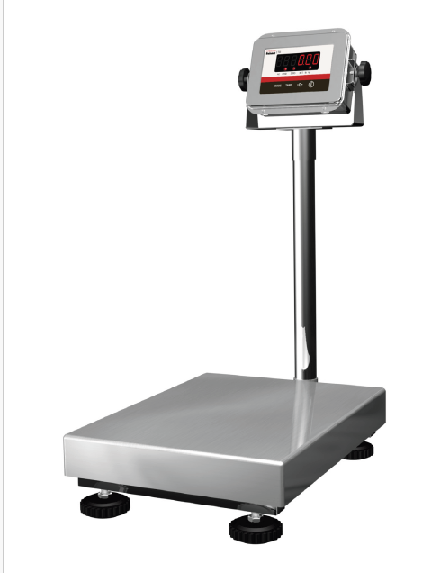 Waage Inox 150kg / 20gr 500x400mm/Höhe 610mm